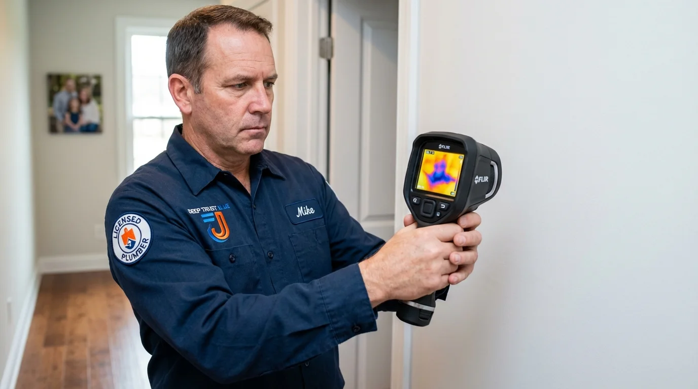 Thermal imaging leak detection by Johns Plumbing LLC in Chester